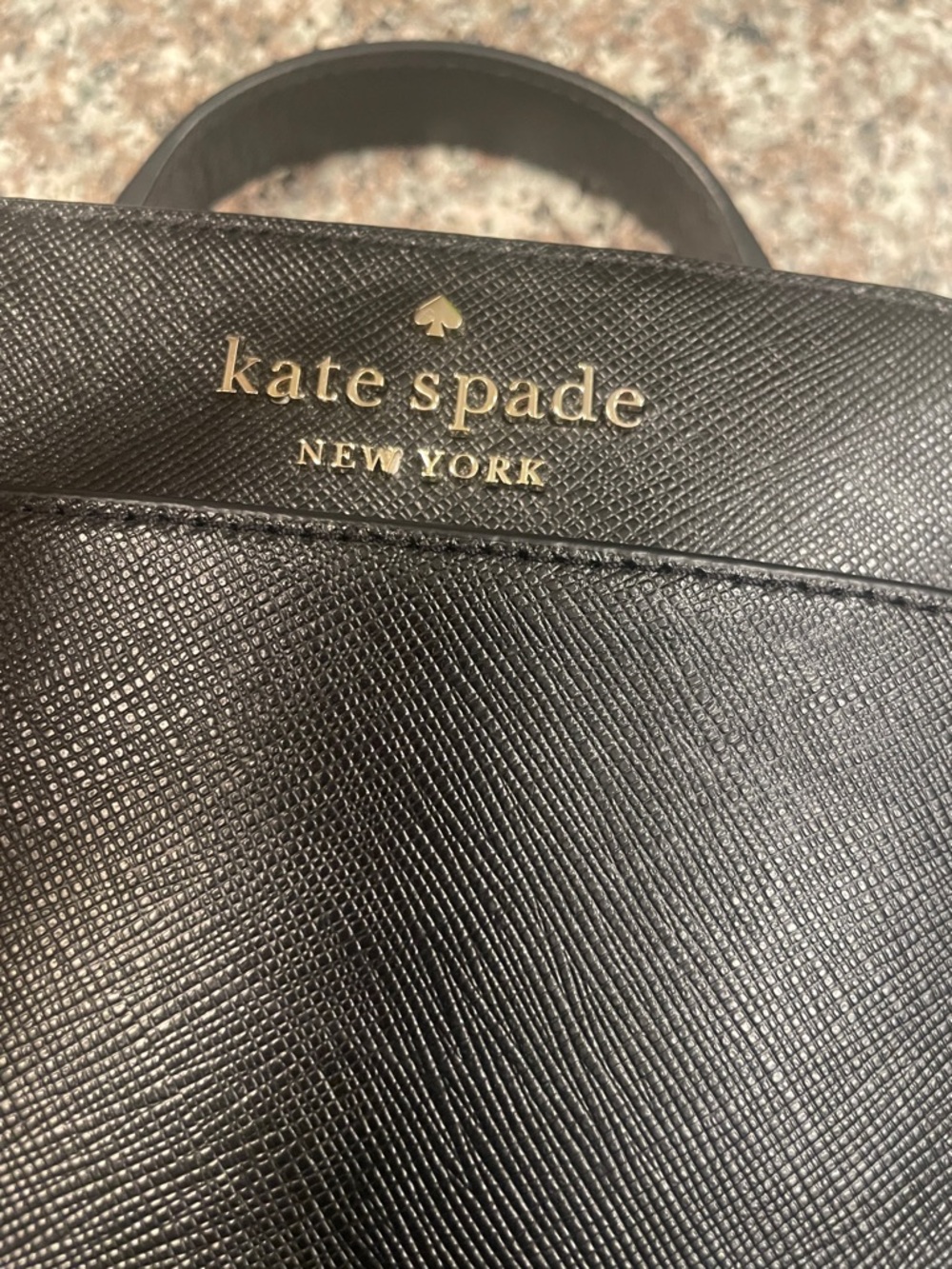 Kate Spade ♠️ New York Black Structured Top Handle Bag - Picture 2 of 11